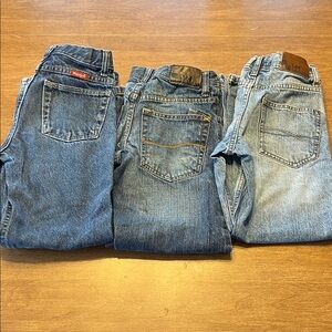 3 pair Boys Lee/Wrangler Jeans - size 10/12